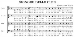 Giuseppe De Marzi - Signore delle cime (score)