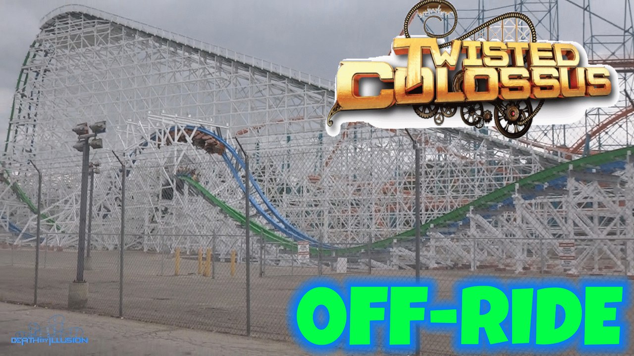 Twisted Colossus Off-ride (HD) Six Flags Magic Mountain