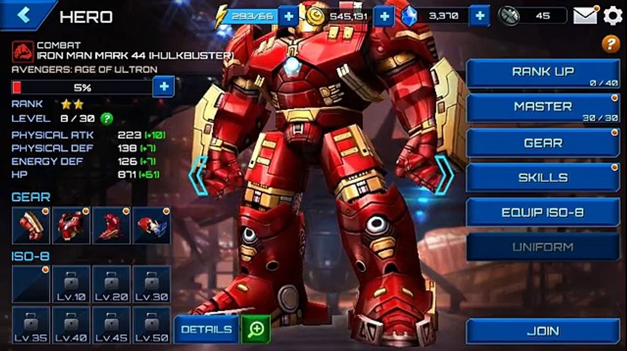 Marvel Future Fight Hulkbuster [Iron Man Mark 4...