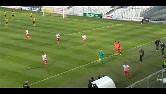 Goal Fauvergue - AC Ajaccio 1-0 Arles-Avignon - 22-05-2015