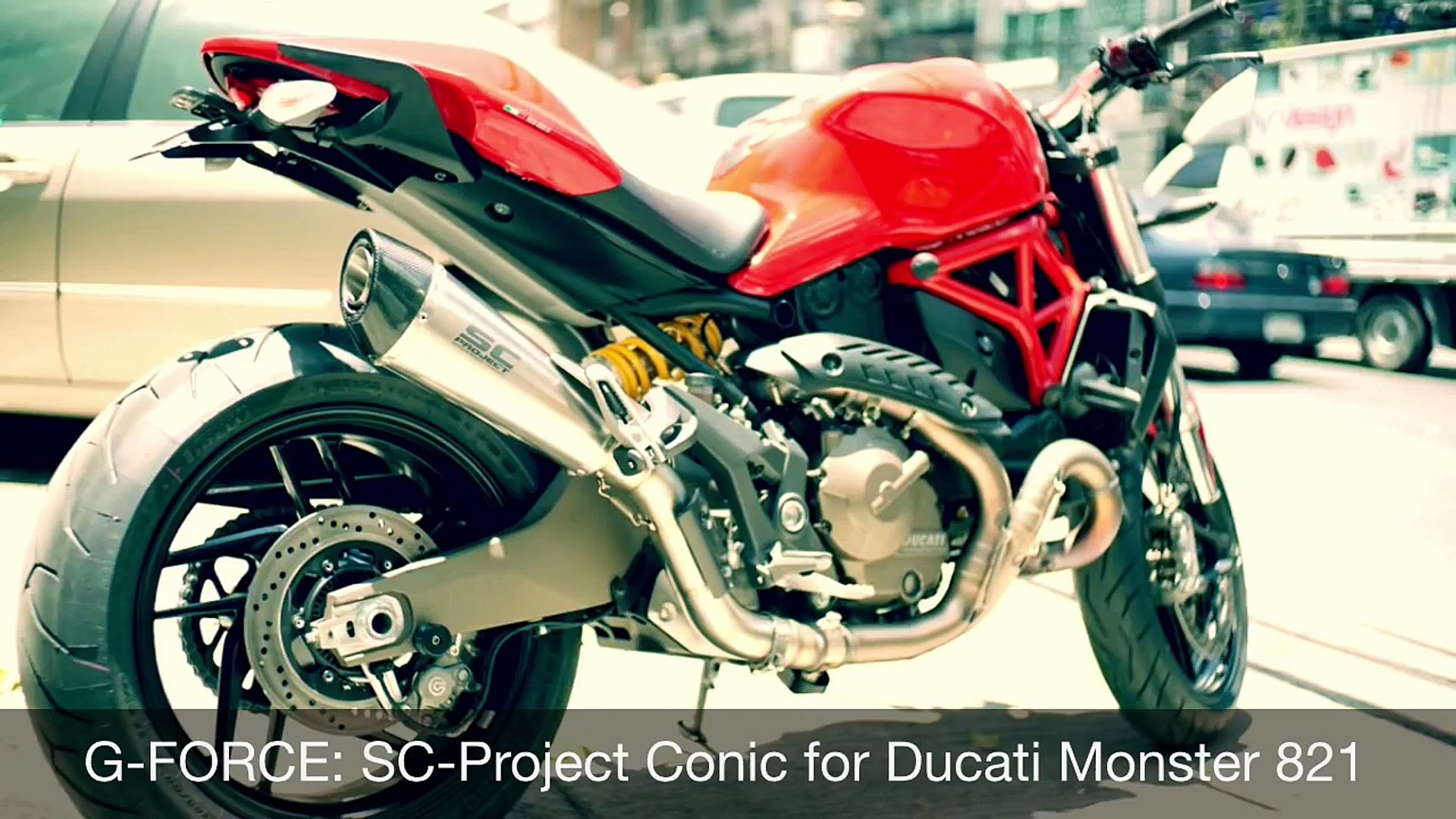 SC-Project Conic for Ducati Monster 821 @ G-FORCE - video Dailymotion