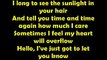 Hello Lyrics On Screen by Lionel Richie