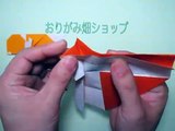折り紙カタツムリの箸袋の折り方作り方　創作　Origami snail chopsticks bag
