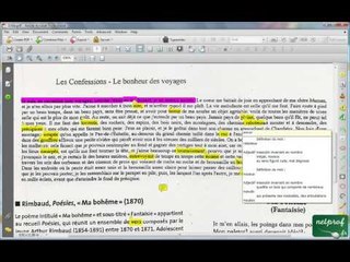 1ere partie. Emile(Les voyages à pieds) et Ma bohême de Jean-Jacques Rousseau et de Rimbaud