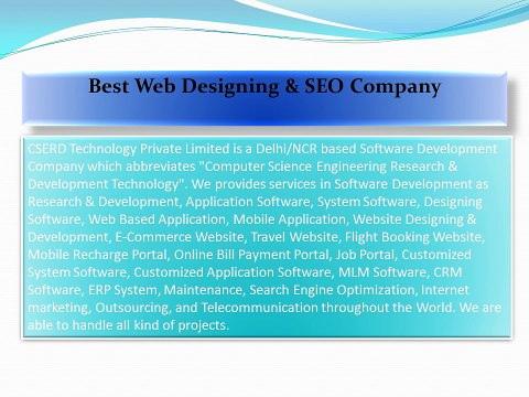 Responsive Website Design & Web Development Company India, Search Engine Optimization India - CSERD