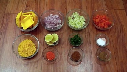 Canapes Recipe - Indian Chat Stuffing