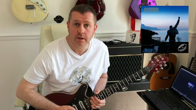 Queen - Mother Love - Guitar Solo Lesson Tutorial with guitar tab