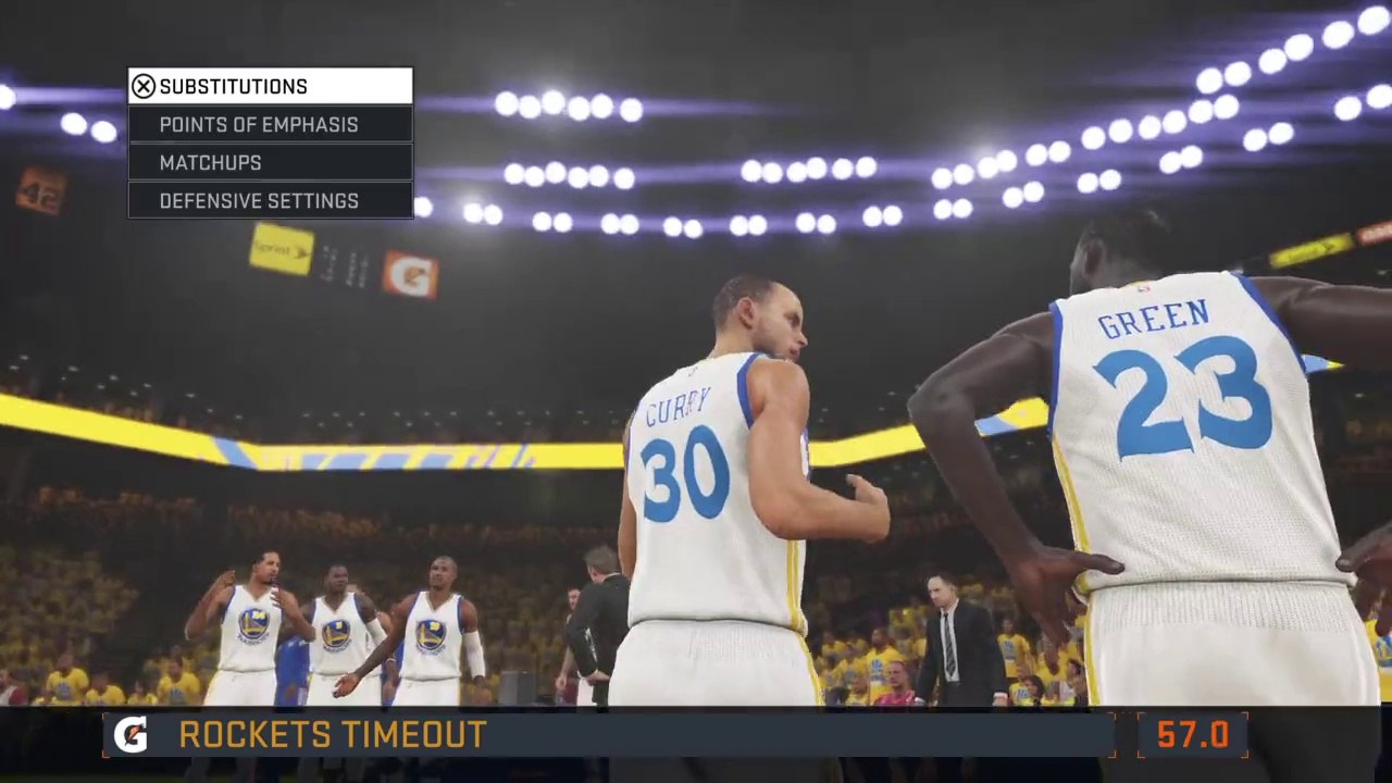 ROCKETS vs WARRIORS - Luis Presa (warriors) West conference final game 2 (part 2 to 8)