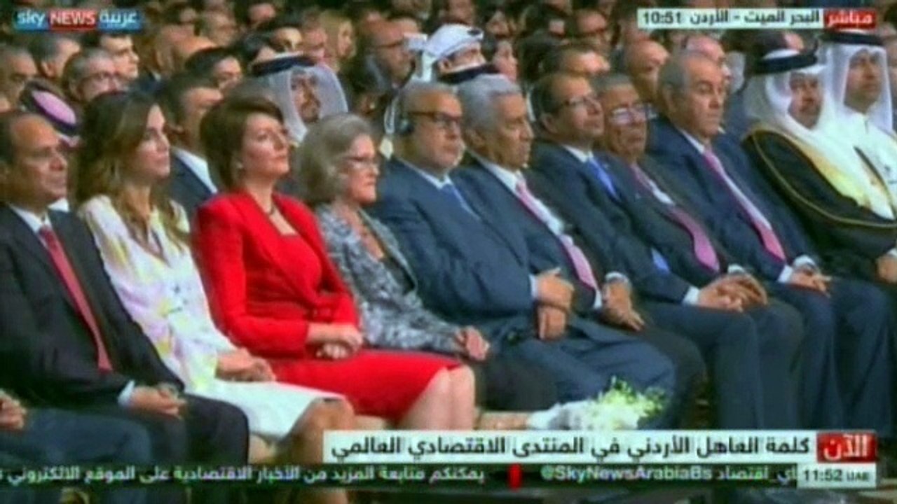 جانب من كلمة العاهل الأردني خلال المنتدى الاقتصادي العالمي