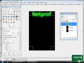 Fond d'écrant néon pour iPhone avec Gimp