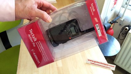 Tallkie Walkie PMR446 UHF TECTALK Action Pro déballage GoTechnique
