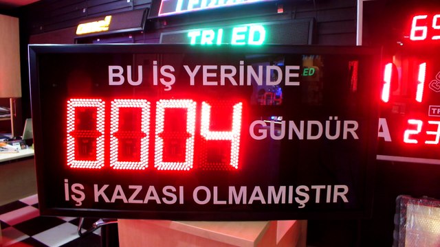 1-FABRİKA KAZASIZ GÜN PANOSU 0212 222 0958