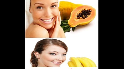 Papaya and banana for face care