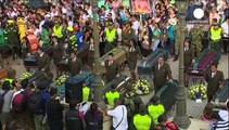 کلمبیا؛ مراسم تشییع جنازه قربانیان سیل و رانش زمین