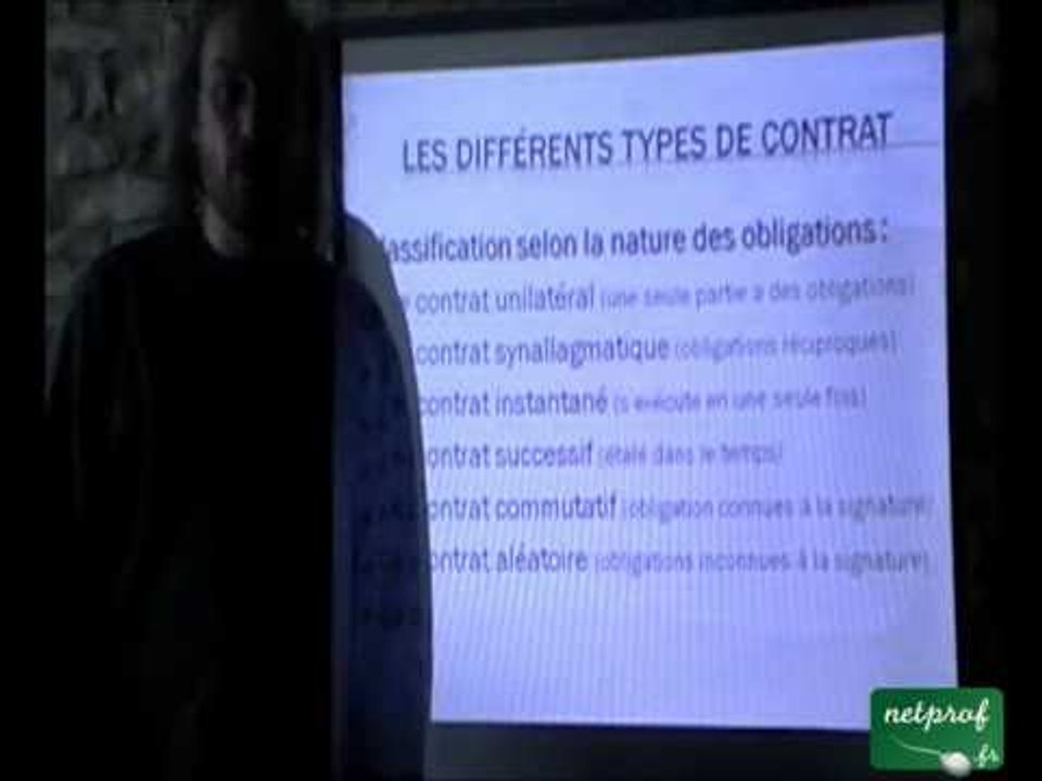 Notions de contrat