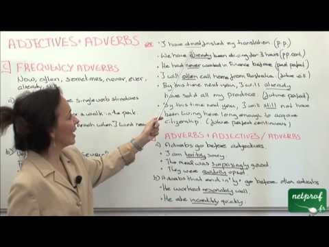 08 Adjectives and adverbs, word order - La syntaxe des adjectifs et adverbes