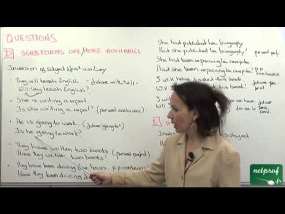 01 Question forms - Les phrases interrogatives