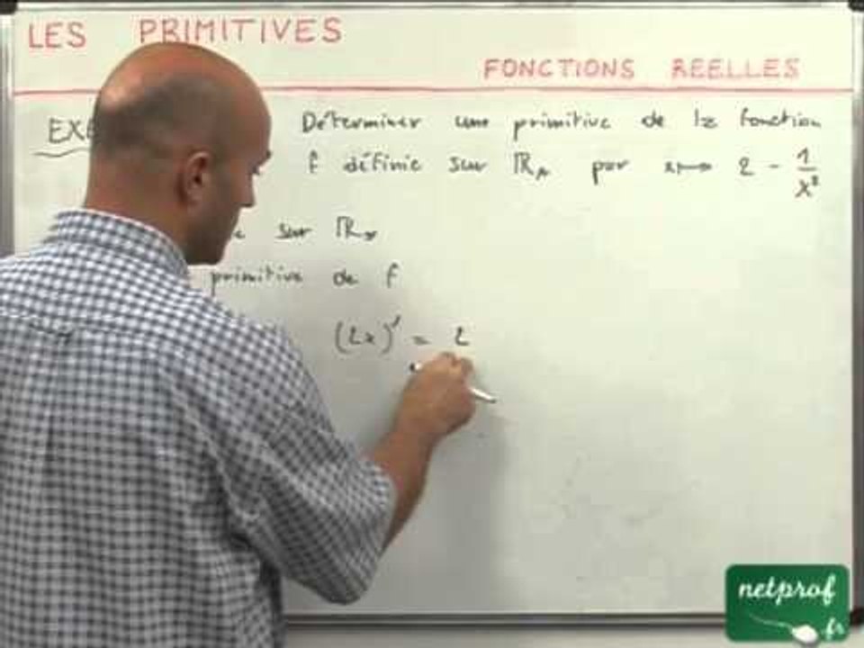 32 Primitives : fonctions réelles