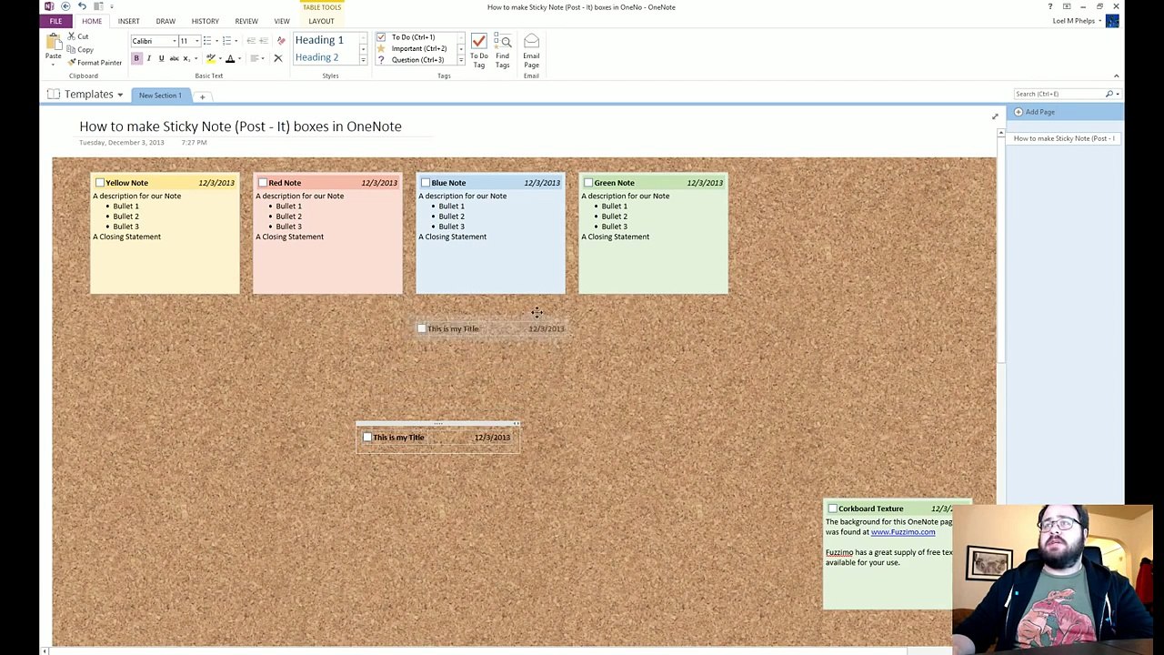 How To Create Sticky Post it Notes With OneNote 2013 Video Dailymotion