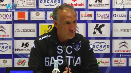Marseille-Bastia : Conf. d'avant-match de G. Printant