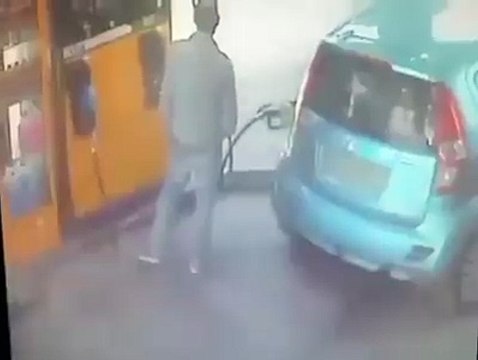 Crazy Girl torched car