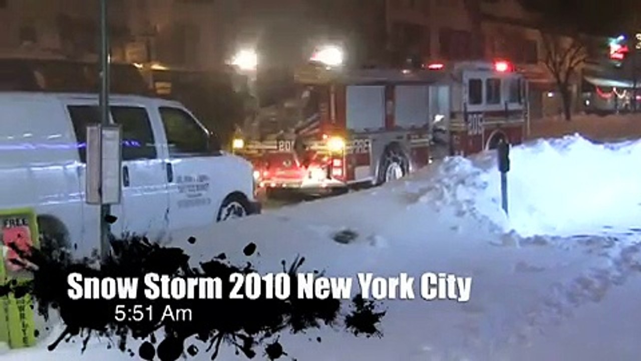 Snow Storm 2010 NewYork City Blizzard Early Morning 2