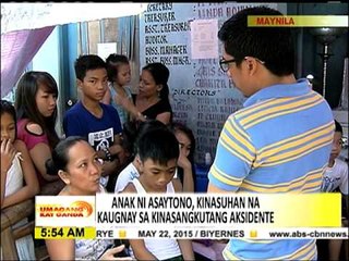 Anak ng ex-cager, kinasuhan na