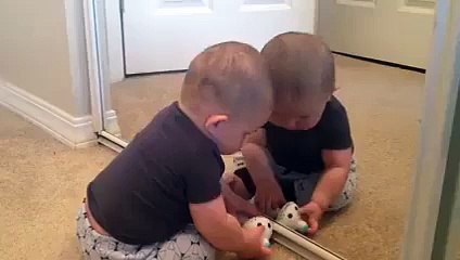 Baby has priceless reaction to new haircut