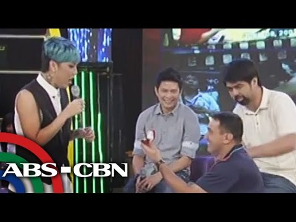 Reenactment of Vince Hizon's proposal to his wife