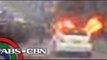 Cab goes up in flames in EDSA
