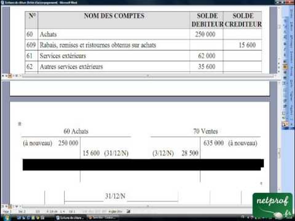 27.1 Ecritures de clôture