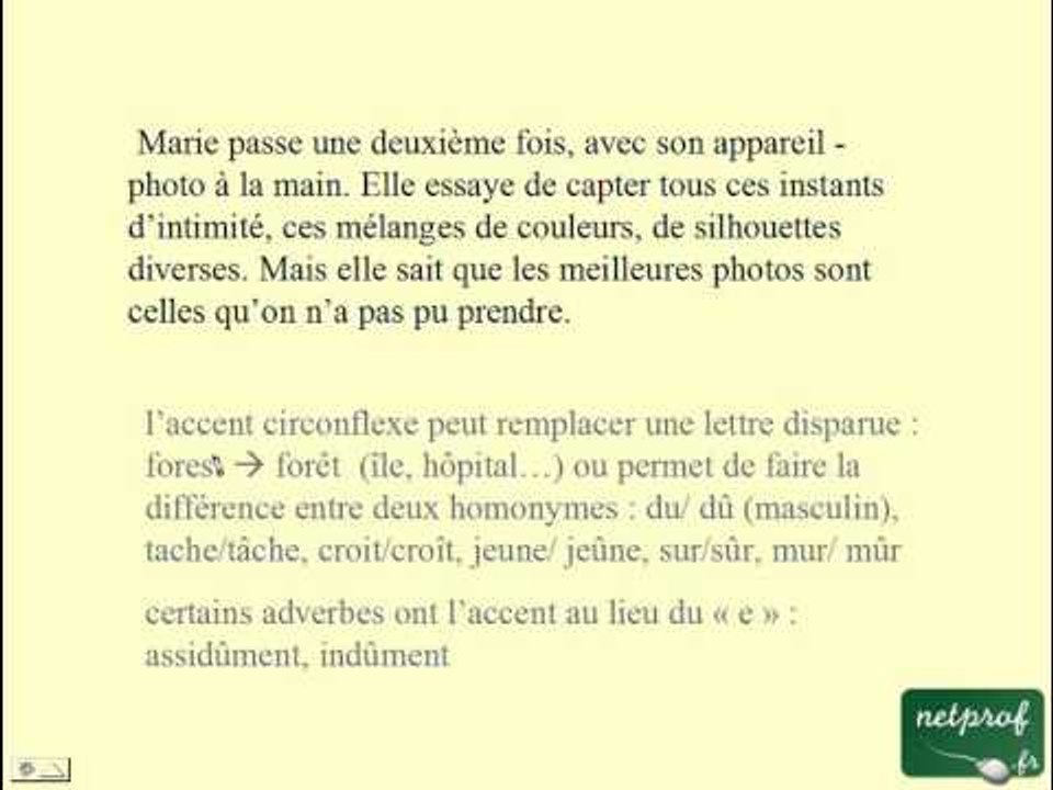 Français : Dictée 4