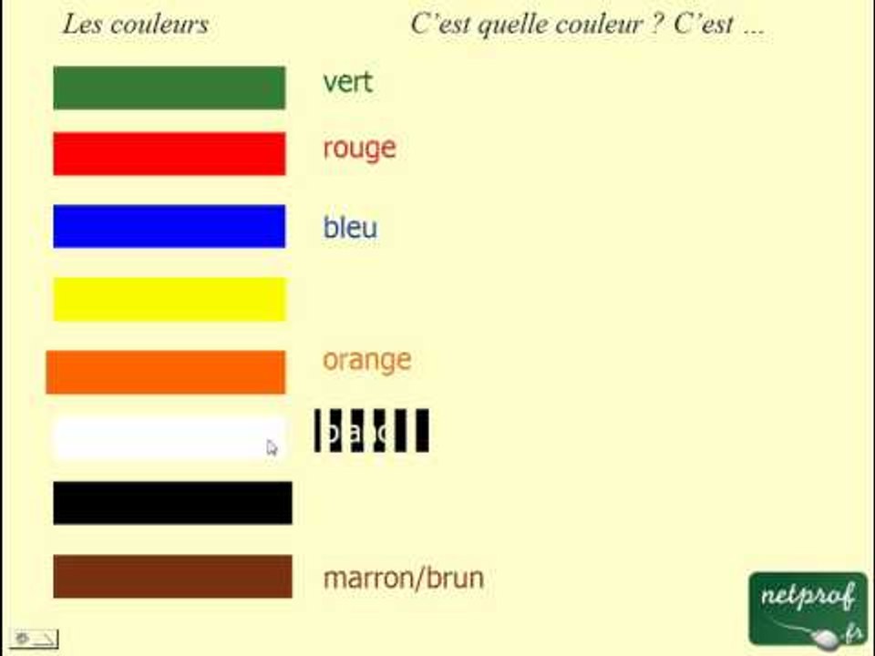 Français pour étrangers : vocabulaire 3