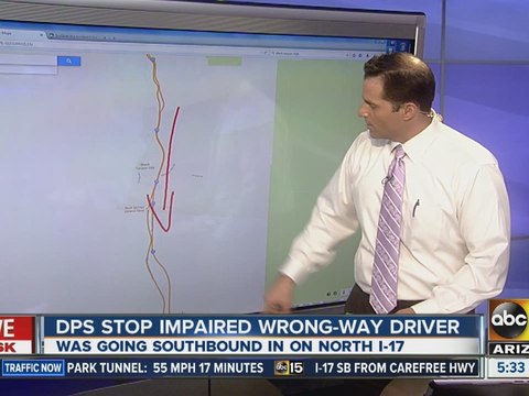 DPS stops impaired wrong-way driver on Interstate 17