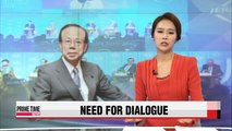 Former Japanese PM Fukuda calls for dialogue between Korea and Japan