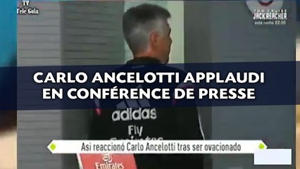 Real Madrid: Carlo Ancelotti applaudi en conférence de presse