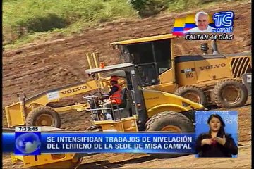 Intensifican trabajos en terreno donde el Papa oficiará misa en Guayaquil