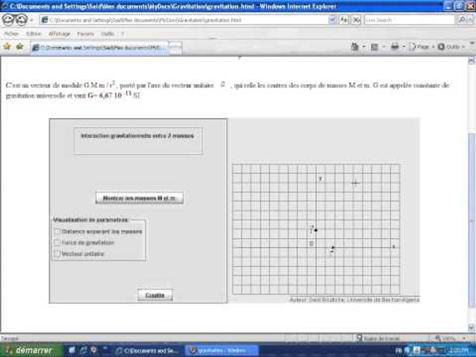 La force de gravitation