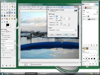 Gimp : Redimensionner et recadrer une photo