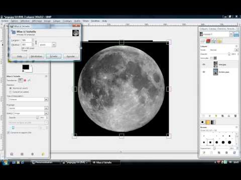 Gimp : Utilisation des calques