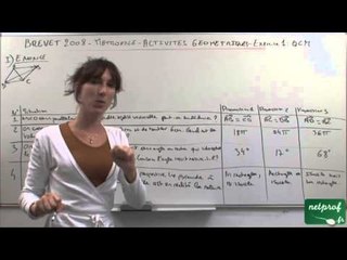 Brevet 2008 Activites Géomerique Exercice 1