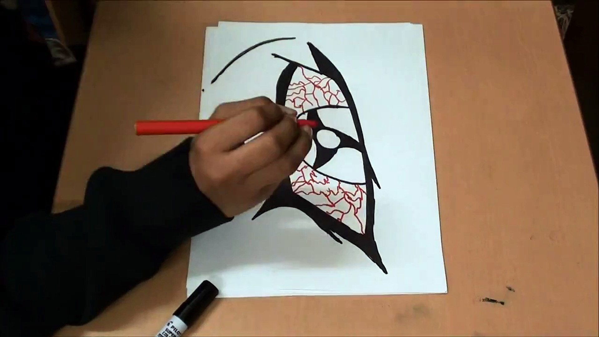 Itachi S Mangekyou Sharingan Speed Drawing Video Dailymotion