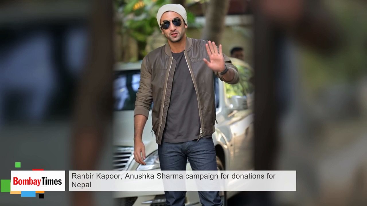 Ranbir Kapoor & Anushka Sharma Campaign for Donations for Nepal