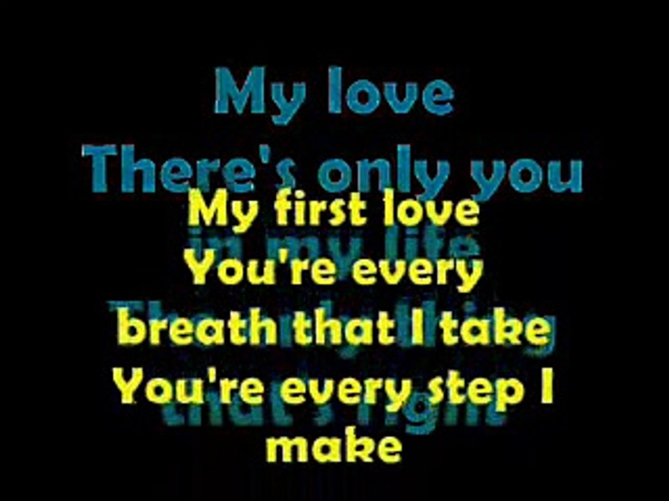 Endless Love Lyrics On Screen by Mariah Carey and LUTHER VANDROSS