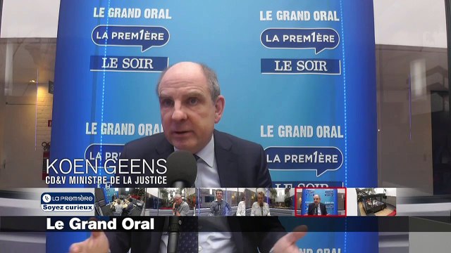 Le Grand Oral La Première/Le Soir avec Koen Geens