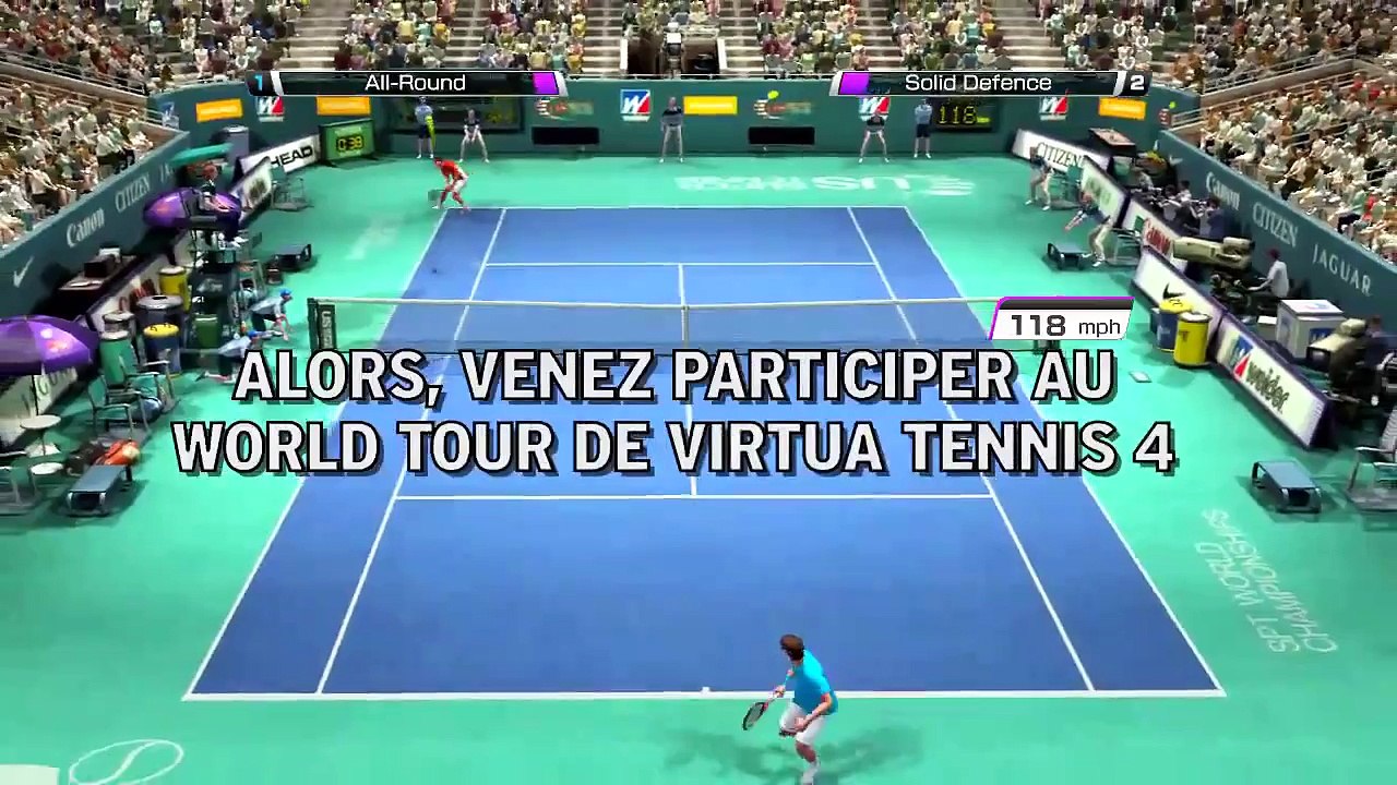 Virtua Tennis 4 : World Tour - bande-annonce