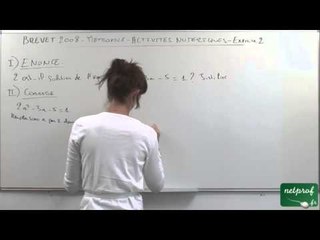 Brevet 2008 Activites Numerique Exercice 2