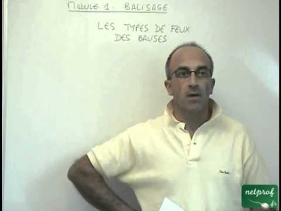 Permis Côtier 3 : Principe des feux de balisage