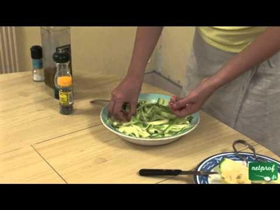 Salade de courgette et saumon