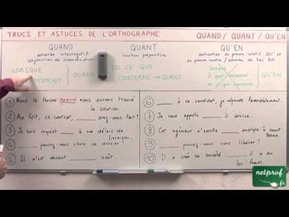 "quand", "quant" ou "qu'en"